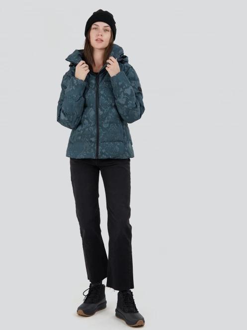 Fundango Amber Padded Jacket for women in green 4