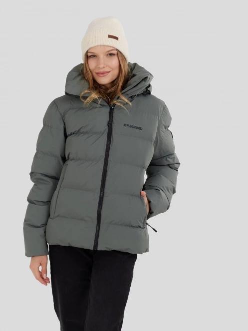 Fundango Amber Padded Jacket for women in green 2
