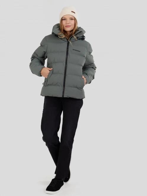 Fundango Amber Padded Jacket for women in green 4