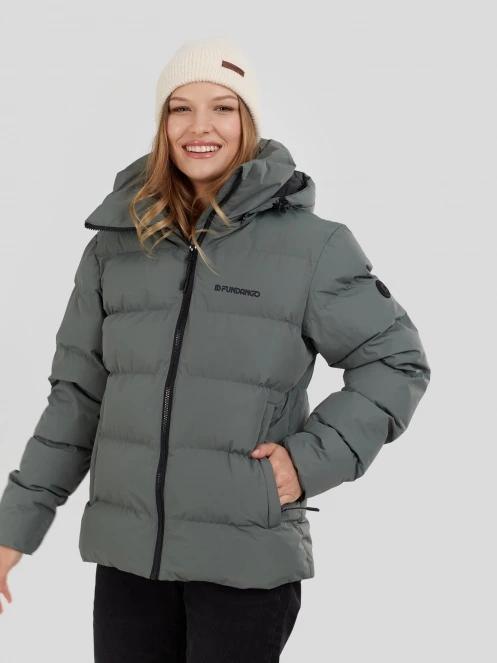 Fundango Amber Padded Jacket for women in green 6