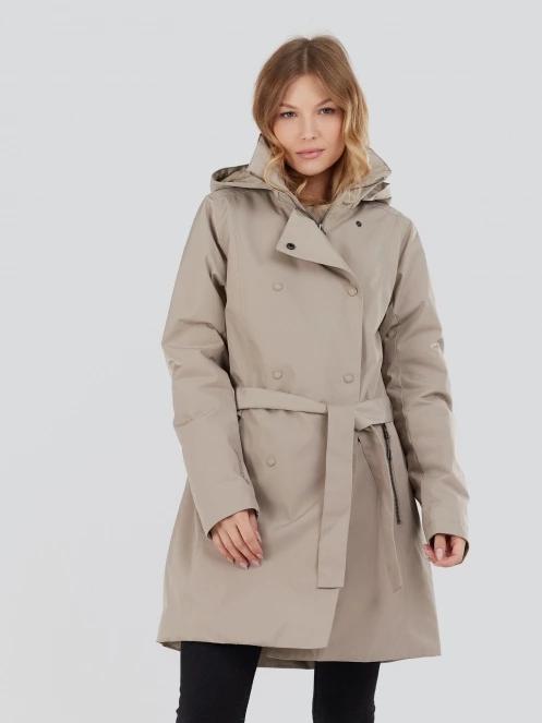 Trench coat style raincoat top