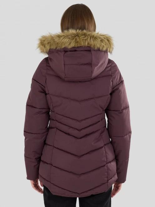 Fundango Prue Padded Jacket for women in purple 3