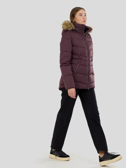 Fundango Prue Padded Jacket for women in purple 4