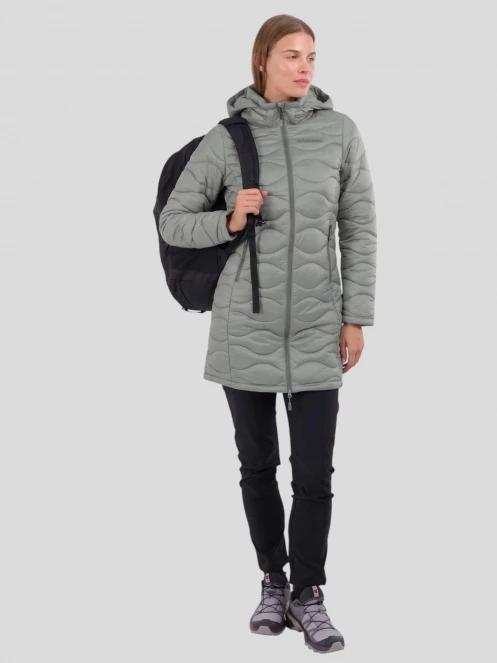 Fundango Nordwave Long Jacket for women in green 2
