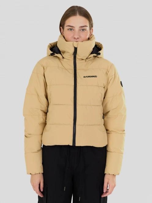 Fundango Amber Cropped Jacket for women in yellow 2
