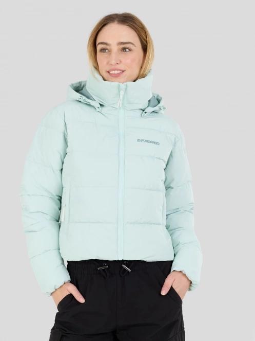 Fundango Amber Cropped Jacket for women in green 2
