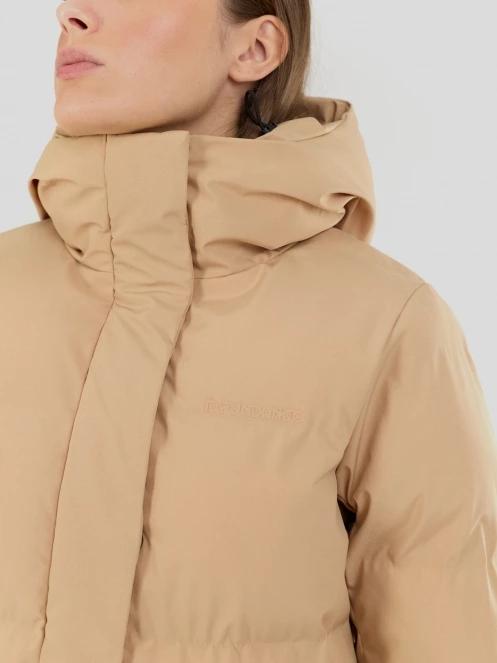 Fundango Cosycoat Long Padded Jacket for women in yellow 6