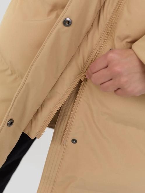 Fundango Cosycoat Long Padded Jacket for women in yellow 8