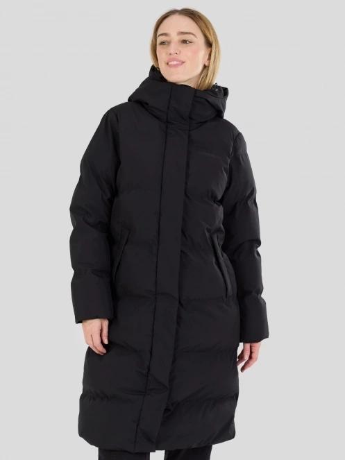 Fundango Cosycoat Long Padded Jacket for women in black 2