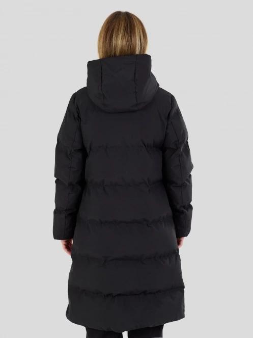 Fundango Cosycoat Long Padded Jacket for women in black 3