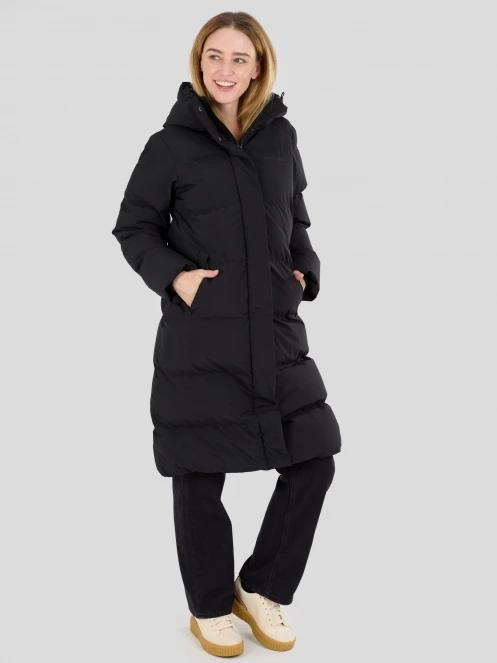 Fundango Cosycoat Long Padded Jacket for women in black 4
