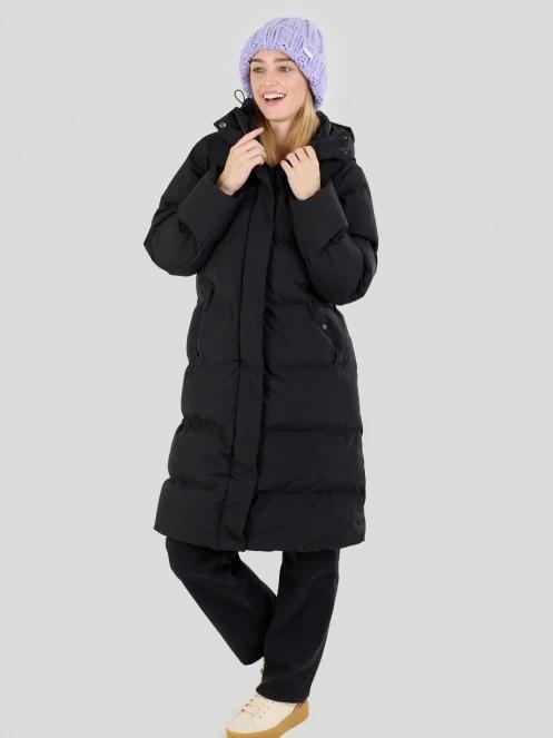Fundango Cosycoat Long Padded Jacket for women in black 6