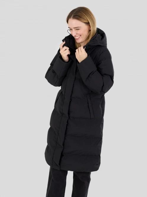 Fundango Cosycoat Long Padded Jacket for women in black 7