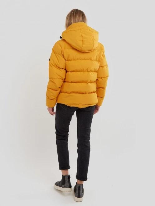 Fundango Amber Padded Jacket for women in yellow 3