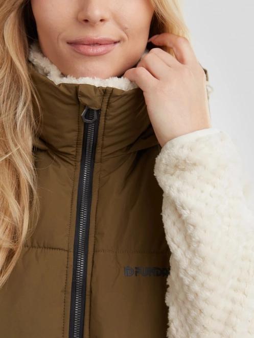 Fundango Scarlet Padded Vest for women in oliv 6