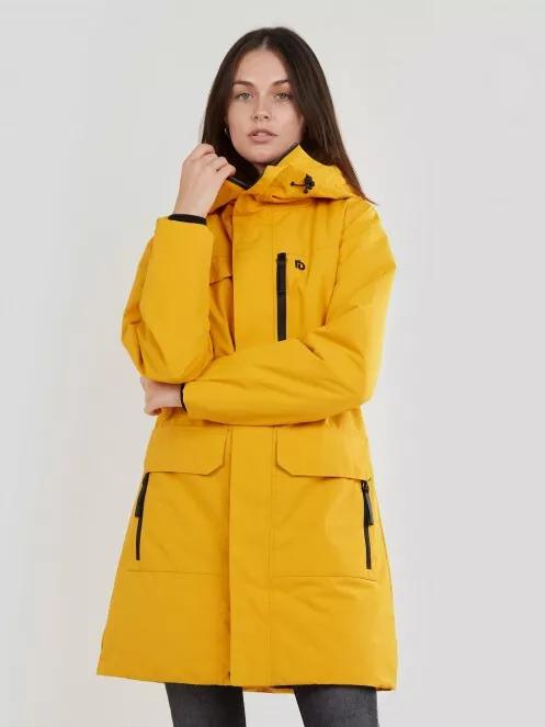 Fundango Perilla Parka Jacket for women in yellow 2