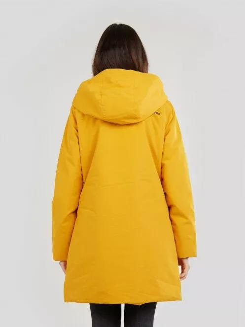Fundango Perilla Parka Jacket for women in yellow 3