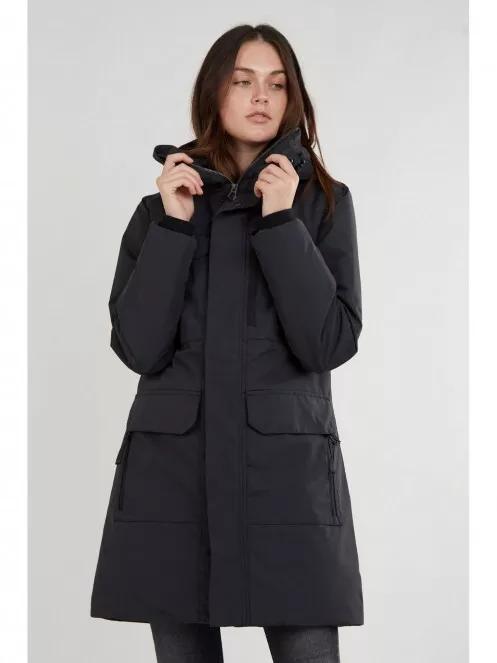 Fundango Perilla Parka Jacket for women in black 2