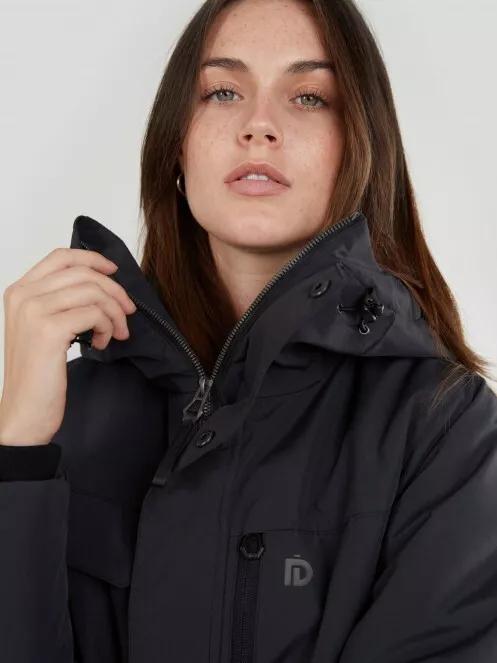 Fundango Perilla Parka Jacket for women in black 5
