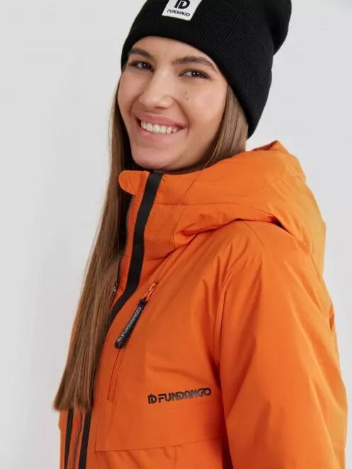 Fundango Carya Parka Jacket for women in orange 5