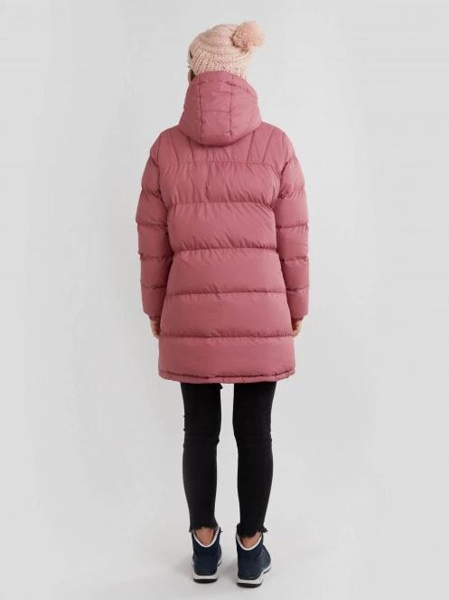 Long pink padded top coat