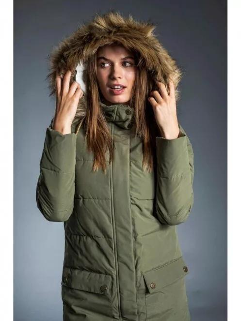 Fundango BONITA Padded Jacket for women in oliv 2