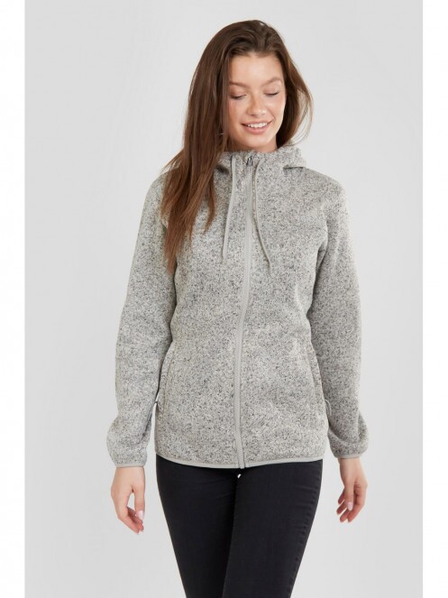 Fundango Share Hooded Fleece for women in white 2