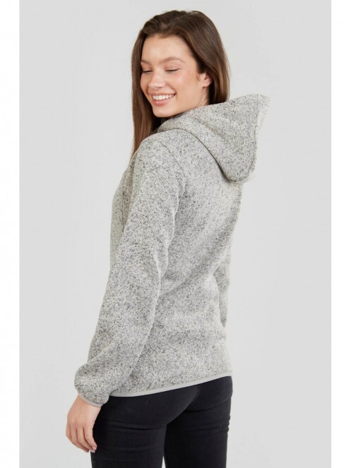 Fundango Share Hooded Fleece for women in white 3