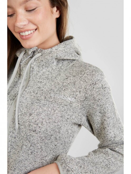 Fundango Share Hooded Fleece for women in white 4