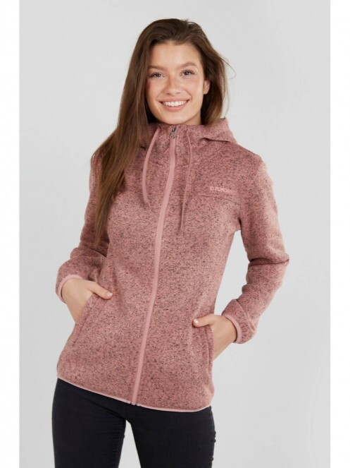 Fundango Share Hooded Fleece for women in pink 2