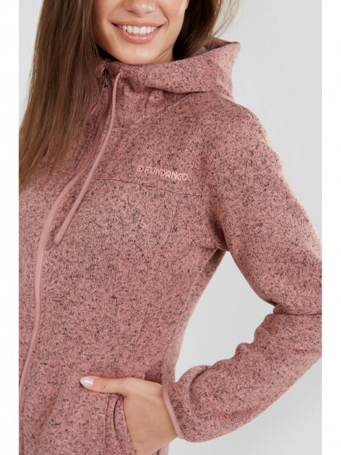 Fundango Share Hooded Fleece for women in pink 4