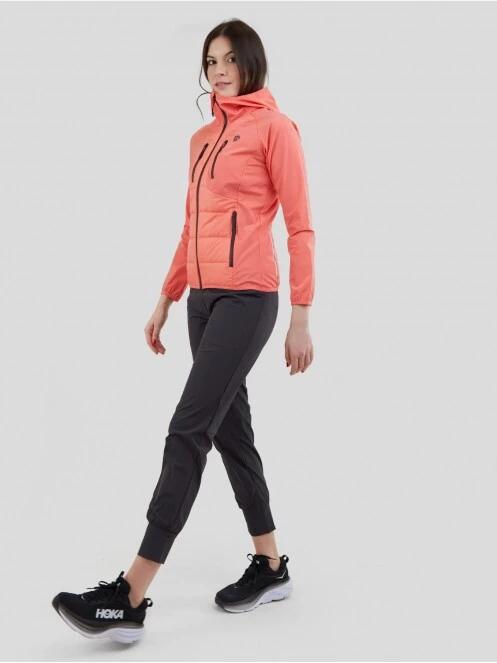 Fundango Mina Hybrid jacket for women in orange 4