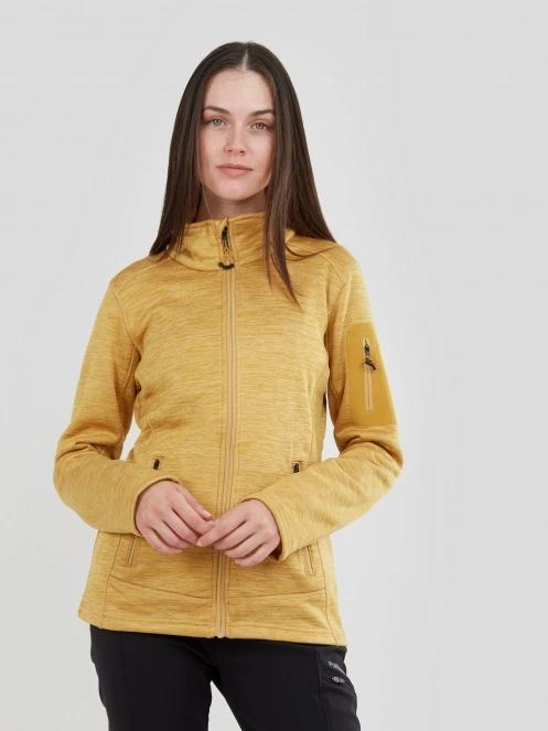 Fundango Antila Fleece Jacket for women in yellow 2