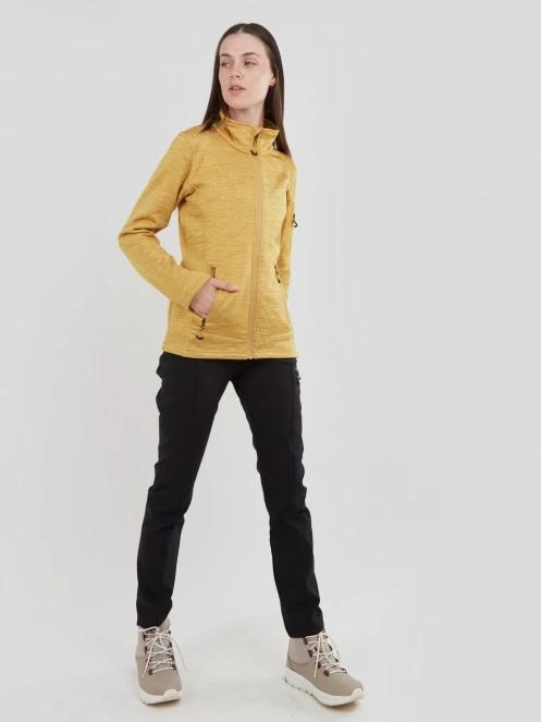 Fundango Antila Fleece Jacket for women in yellow 4