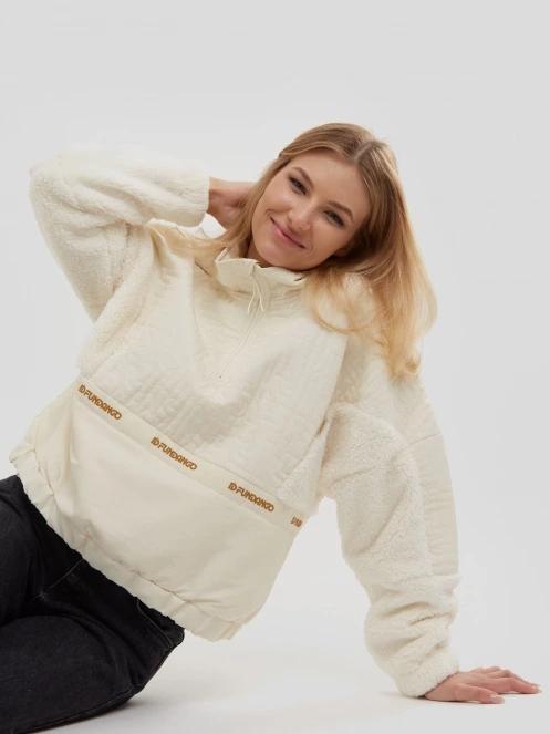 Fundango Calypso Hybrid Pullover for women in brown 5