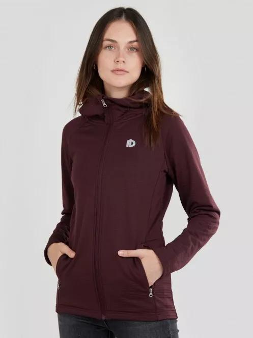 Fundango Share Hooded Fleece for women in purple 2