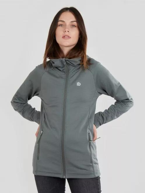 Fundango Share Hooded Fleece for women in oliv 2