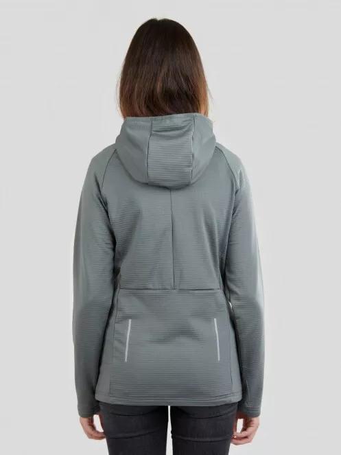 Fundango Share Hooded Fleece for women in oliv 3