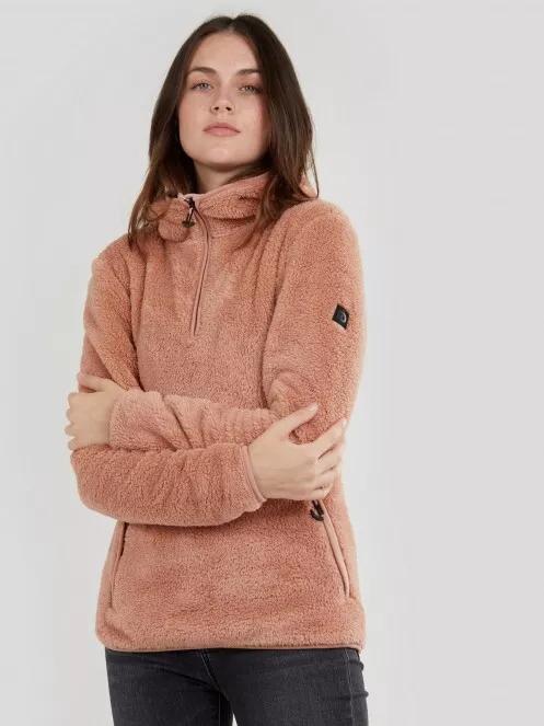 Fundango Olivia Pile Jacket for women in pink 2