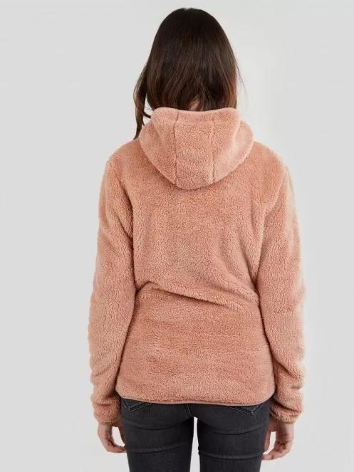 Fundango Olivia Pile Jacket for women in pink 3
