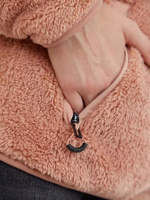 Fundango Olivia Pile Jacket for women in pink 5