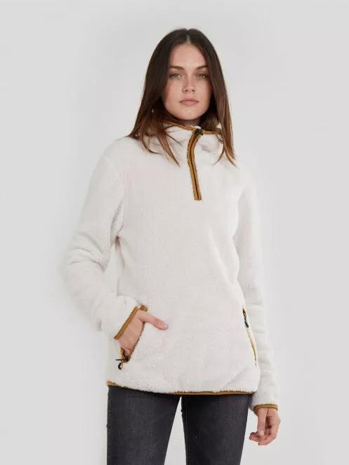 Fundango Olivia Pile Jacket for women in sand 2