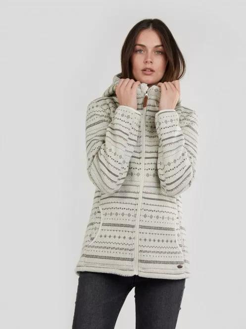 Fundango Ara Fleece Jacket for women in white 2