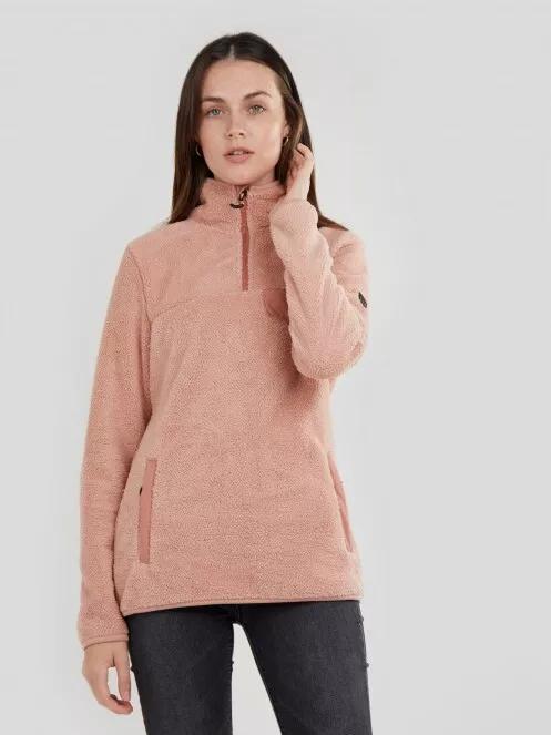 Fundango Vinona Fleece Pullover for women in pink 2