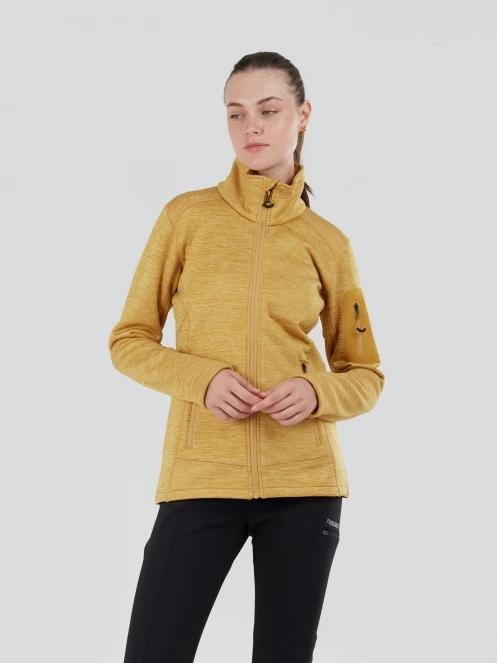 Fundango Antila Fleece Jacket for women in yellow 2