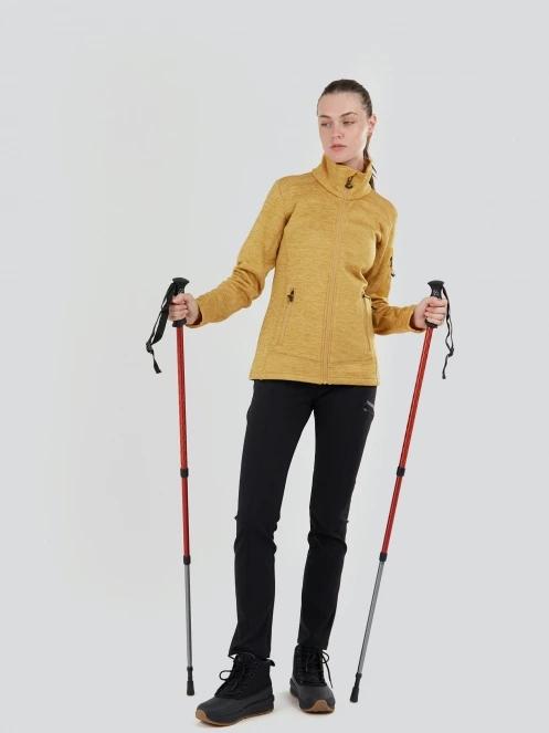 Fundango Antila Fleece Jacket for women in yellow 4