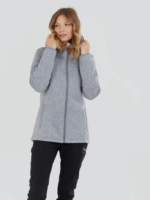 Fundango Ara Fleece Jacket for women in grey 2