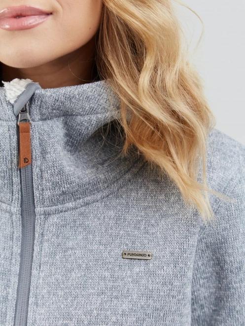 Fundango Ara Fleece Jacket for women in grey 6
