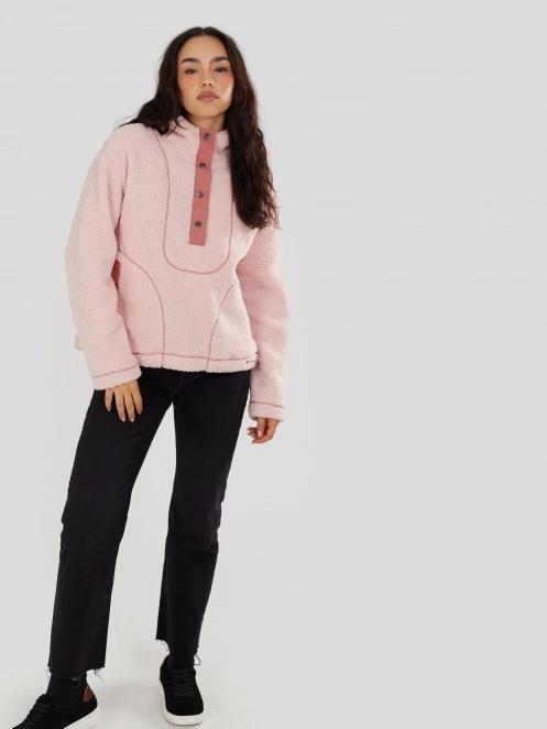 Fundango Juniper Pile Jacket for women in pink 4