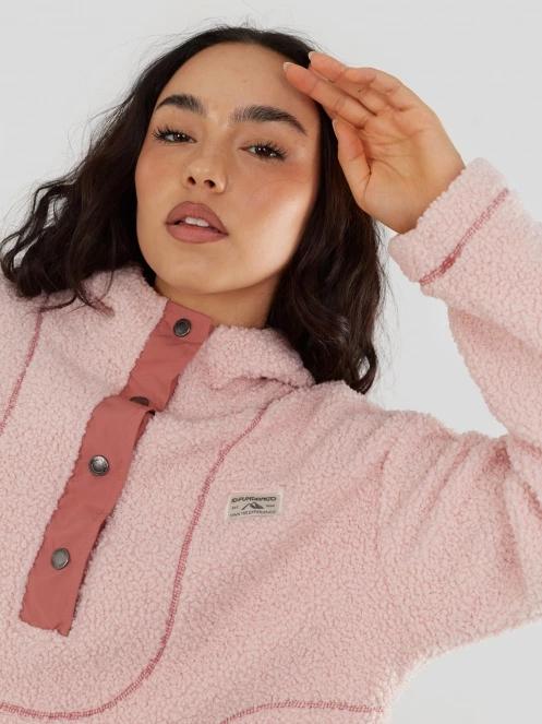 Fundango Juniper Pile Jacket for women in pink 6